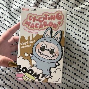 Authentic Labubu! Sea Salt Coconut. Pop Mart Exciting Macaron Vinyl Face